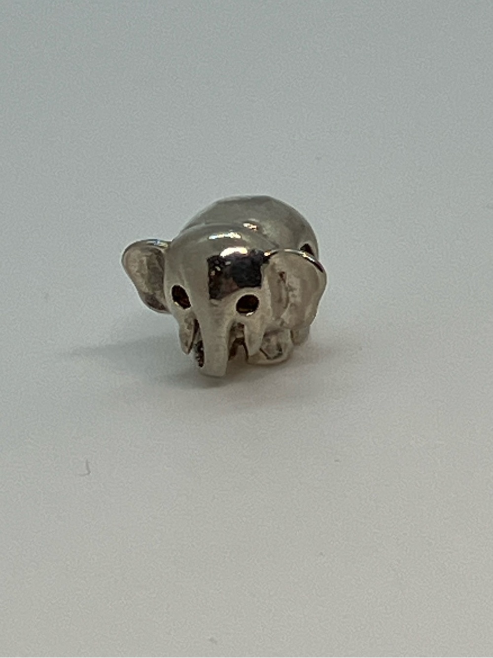 925 Sterling Silver Elephant Charm Bead